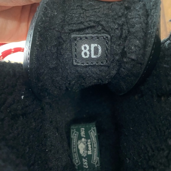 Roots Nordic Black Leather Sherpa Lined Boots Size 8D - Picture 6 of 9